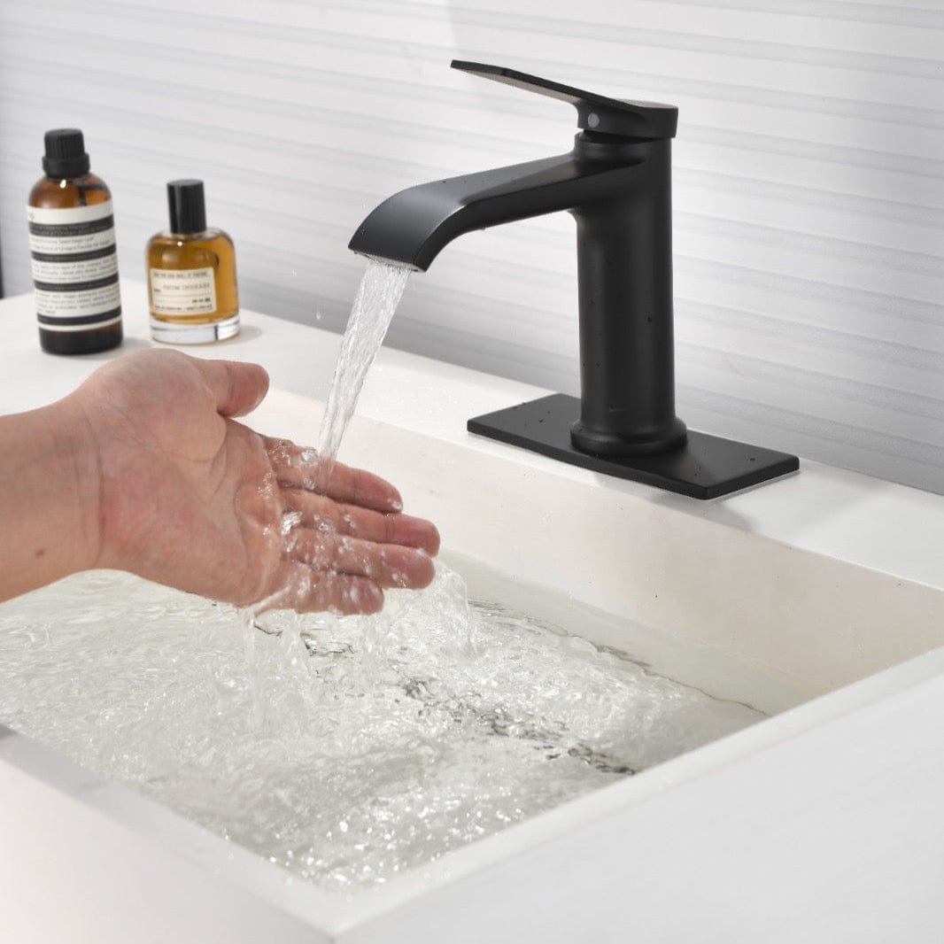 Auva Bath Robinet de Salle de Bain Noir